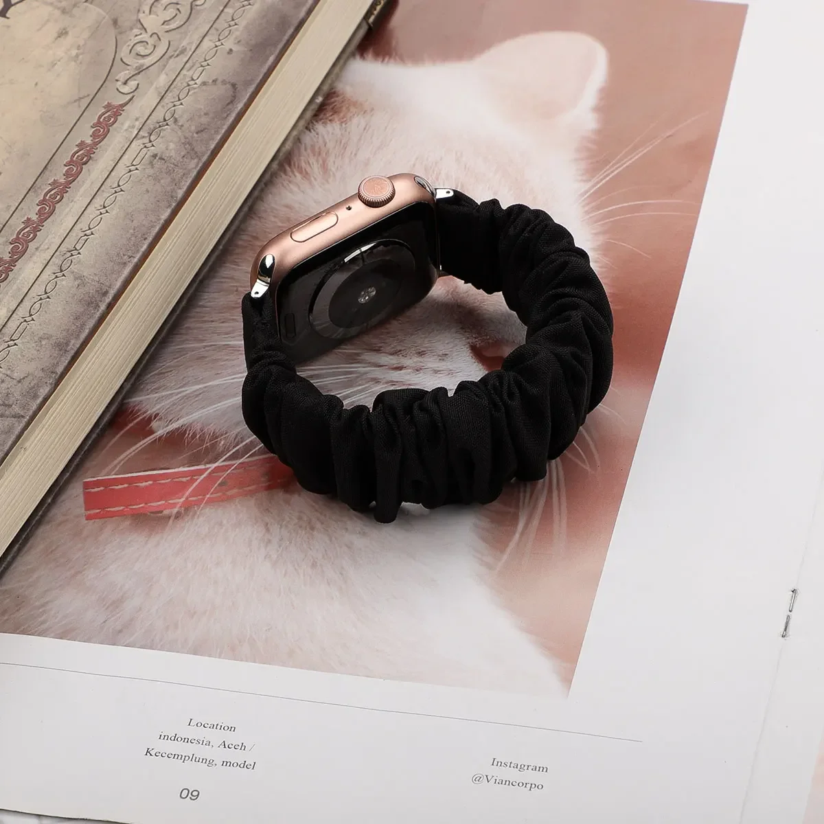 Pasek materiałowy do Apple Watch Band Ultra 49 mm 45 mm 41 mm 44 mm 40 mm 42 mm 46 mm correa Elastyczna bransoletka iWatch serii 10 9 8 7 6 SE 5