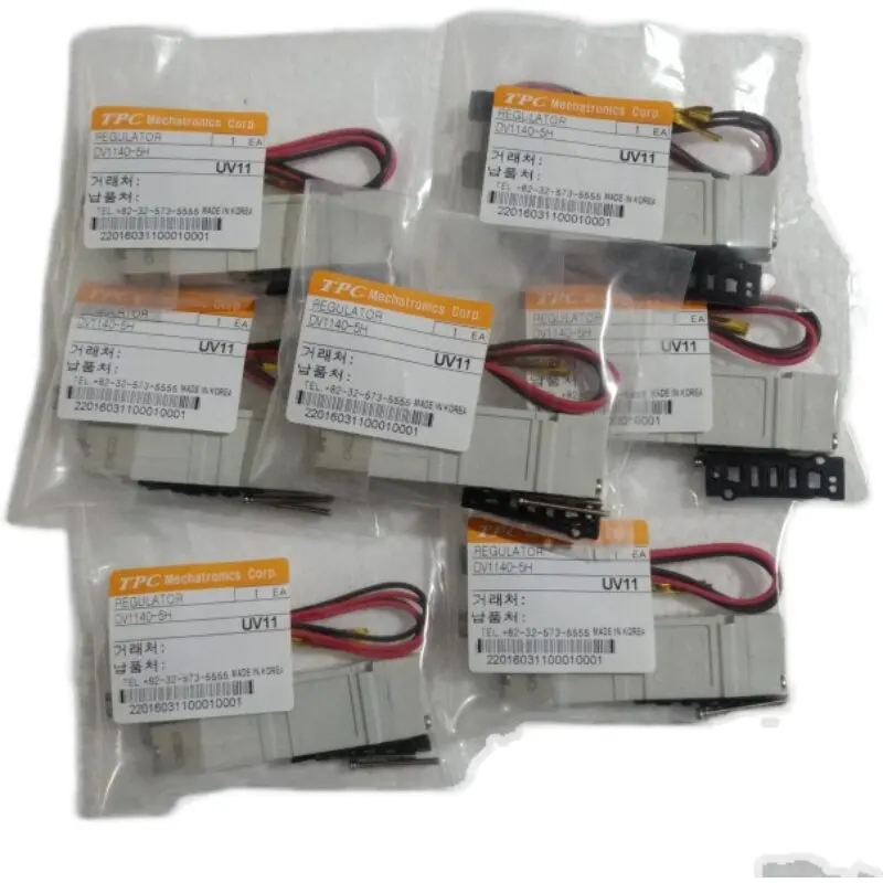 Original South Korea TPC DV1140‑5H, DV1140‑5V DC24V 5/2 Position Single Coil Pneumatic Solenoid Valve