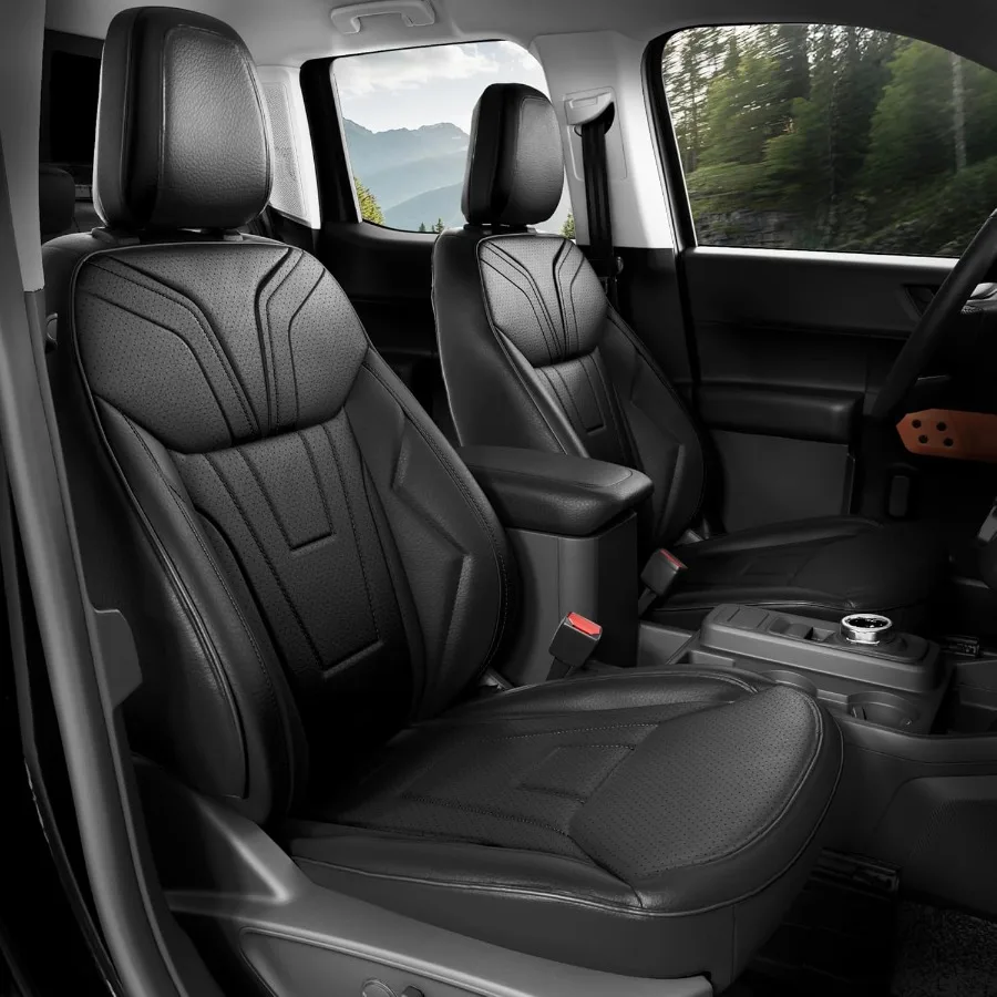 

Чехлы на сиденья Maverick XL XLT Lariat 2022 2023 2024 2025, индивидуальные чехлы на автомобильные сиденья, полный комплект, роскошные кожаные чехлы на сиденья Wate