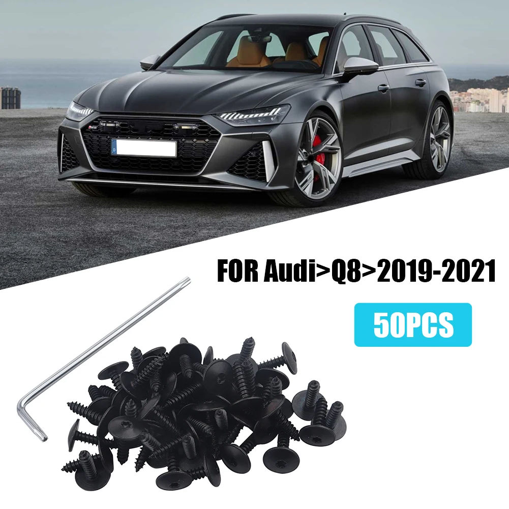 50 قطعة M5x16 سيارة درابزين المسمار السحابة مع توركس وجع غطاء المحرك سبلاش الحرس مسامير مسمار مزلاج التجنيب لأودي N90775001