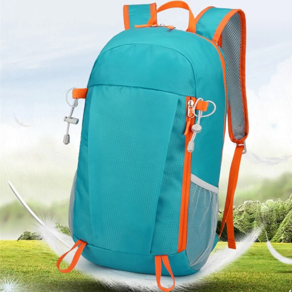 Packable Nylon Foldable Backpack Polyester Durable Travel Daypack Elastic Rope Large Capacity Mountaineering Bag School