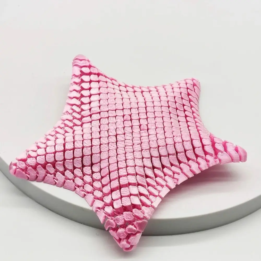 Colorful Starfish Decoration Moveable Joints Articulating 3D Printed Starfish Multi-color Gradient Movable Starfish