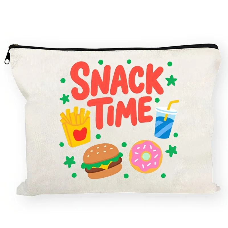 A Food lovers design makeup bags- multifunctional zipper pouch, jewelry storage bag, perfect travel zipper small storage bag.