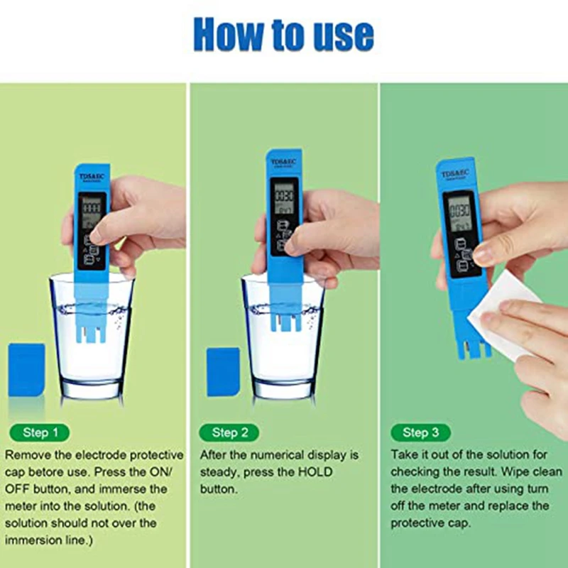 PH And TDS Meter Combo Digital PH Water Tester As Shown For Drinking Water, Hydroponicsetc