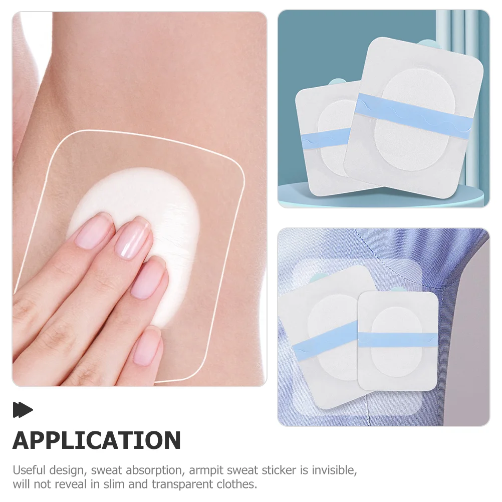 รักแร้ทิ้ง Antiperspirant Patch Self-กาวสติกเกอร์เหงื่อผู้ชายผู้หญิงใต้วงแขนสําหรับ