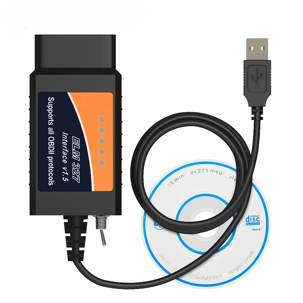 HS-CAN/MS-CAN Switch ELM327 V1.5 USB OBD2 Car Diagnostic Scanner FT232 FTDI PIC18F25K80 Chip for Ford FORScan