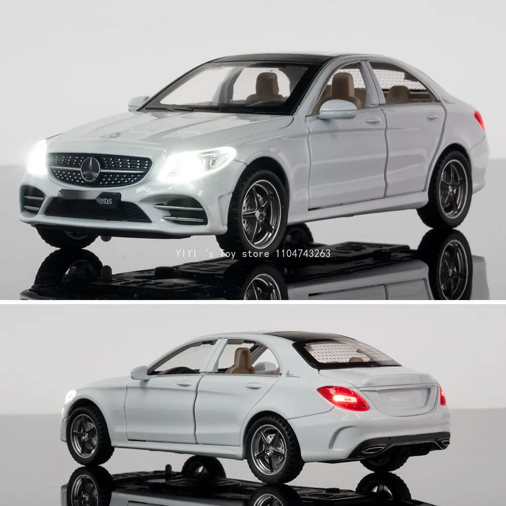 1:32 C260L 合金ダイキャストモデルおもちゃの車サウンドライトプルバックゴムタイヤミニチュア車子供のためのプレゼント 30