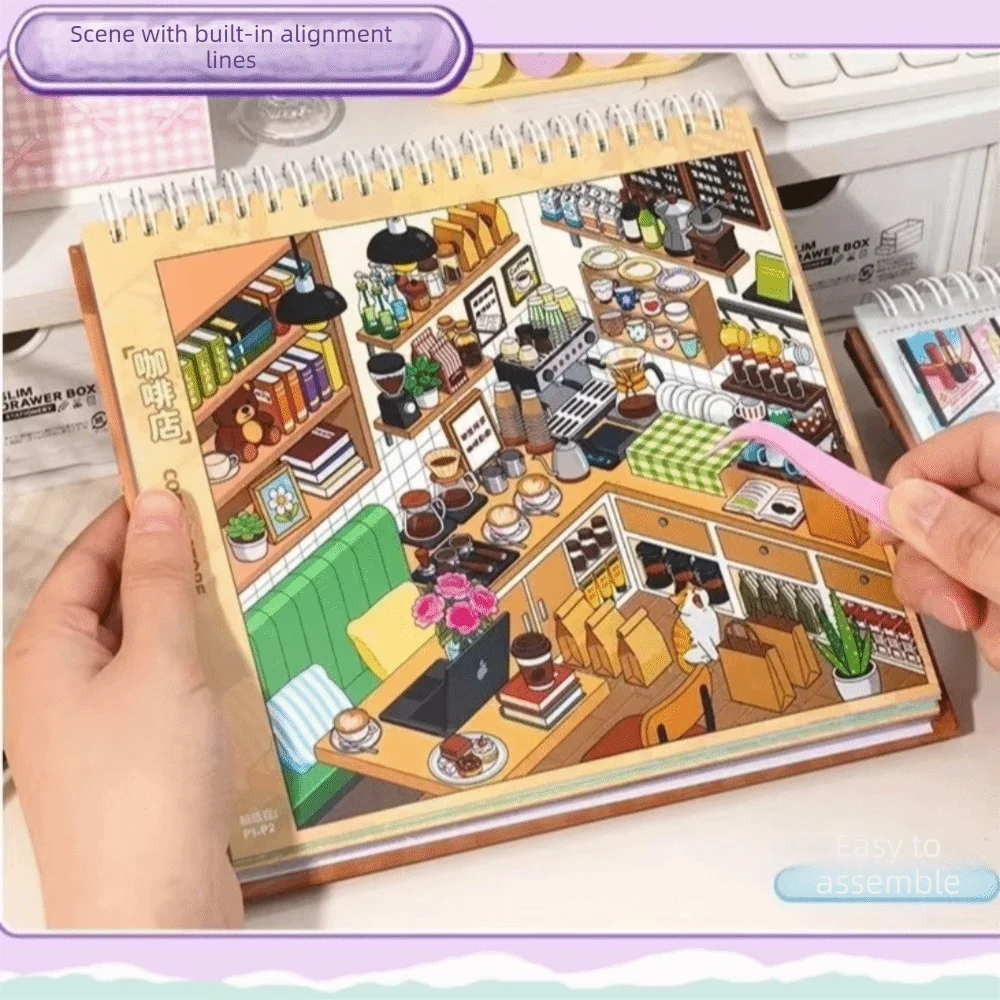 Store Code Goods Store Code Goods Series Sticker PET Material Stacking Sticker 3D Scene Sticker DiY Cut Design Scene Collection