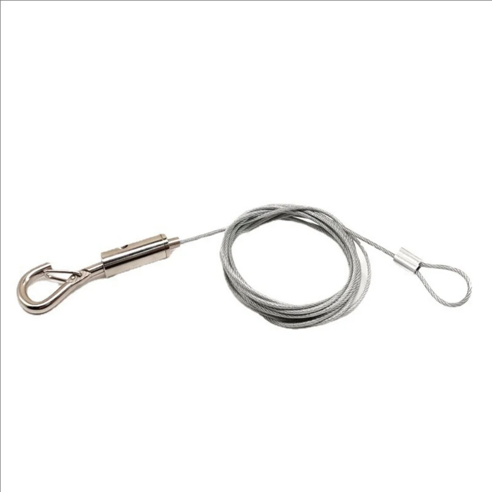 1pc Adjustable 1M 2M Stainless Steel Sling Wire Rope Lights Hanging Kit For Picture Frame Lamp Artwork Fixture Home Decor