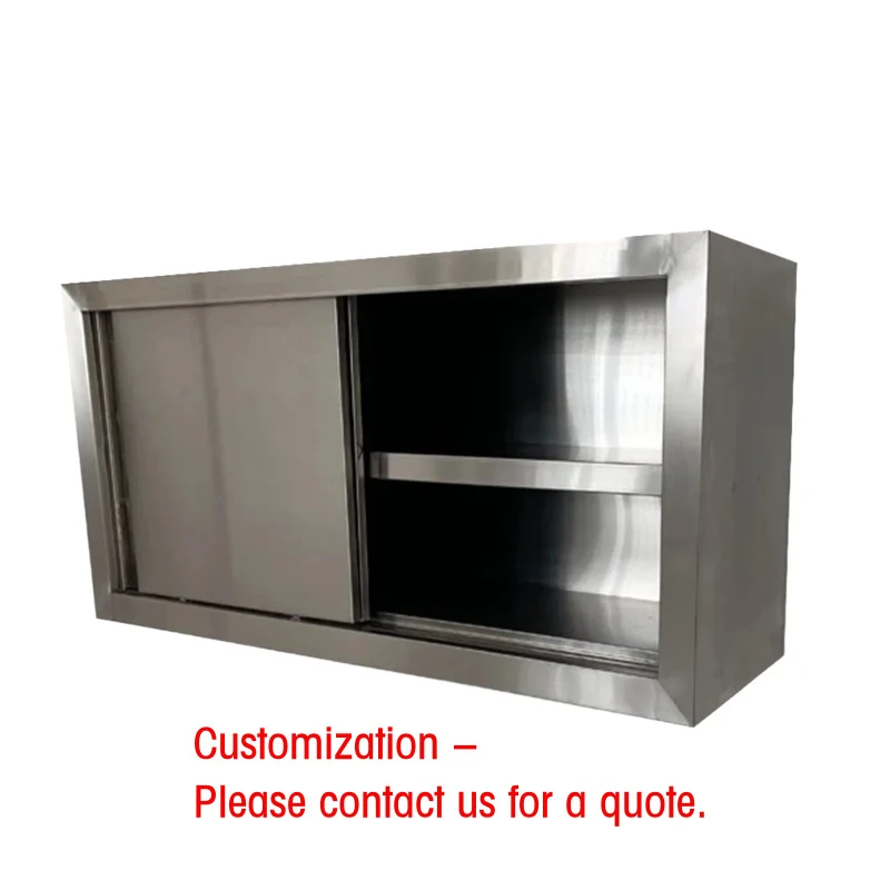 custom.New Arrival Stainless Steel Kitchen Wall Hanging Cabinet Space-Saving Commercial Kitchen Steel Fabrication