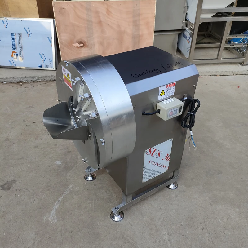 2025 ماكينة تقطيع الزنجبيل الكهربائية الصناعية الأوتوماتيكية ماكينة تقطيع الخيار ماكينة تقطيع الخضار الجذر