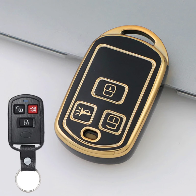 Tpu Car Key Case Cover Shell for Hyundai Accent Elantra Sonata Fe XG300 XG350 2003 2004 2005 Kia Sedona OSLOKA-230T 3 Bottons