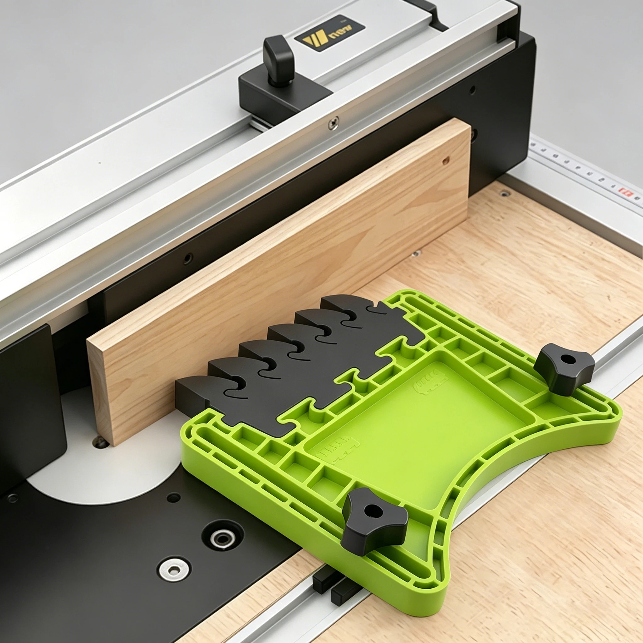 Tandem Use Feather Board Woodworking Hold Down Clamp Fit 3/8