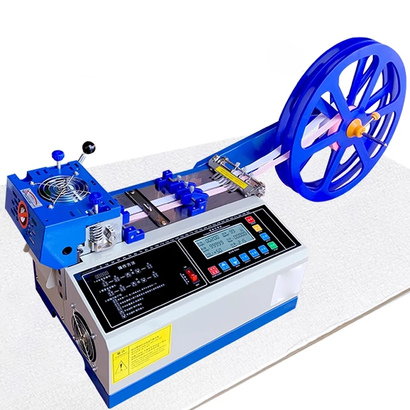 Upgraded Automatic Cutting Machine Suitable for Cold and Hot Cutting of Ribbons, Elastic Bands, Ropes, Zippers, and Heat-Shrink
