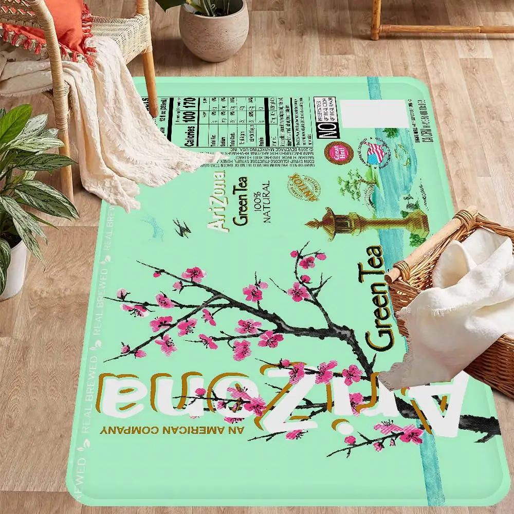A-Arizona Green Tea Door Mat Washable Non-Slip Living Room Sofa Chairs Area Mat Kitchen Doormat Area Rug