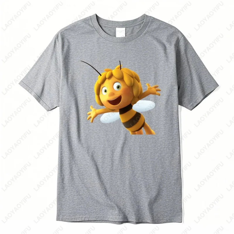 تي شيرت مطبوع من Maya The Bee Para Hombre Y Mujer ملابس غير رسمية ذات طابع شعبي للجنسين ملابس قطنية مريحة للنساء تي شيرت