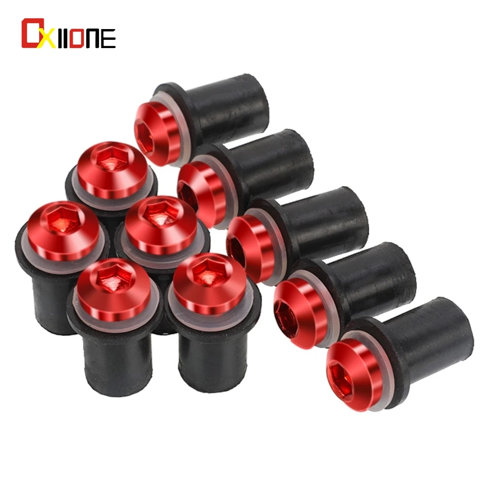 

10pcs 5mm Windscreen Fairing Windshield Bolt Screw Kit FOR DUCATI 1299 1199 PANIGALE 1299 PANIGALE 695 821 M1000 MONSTER