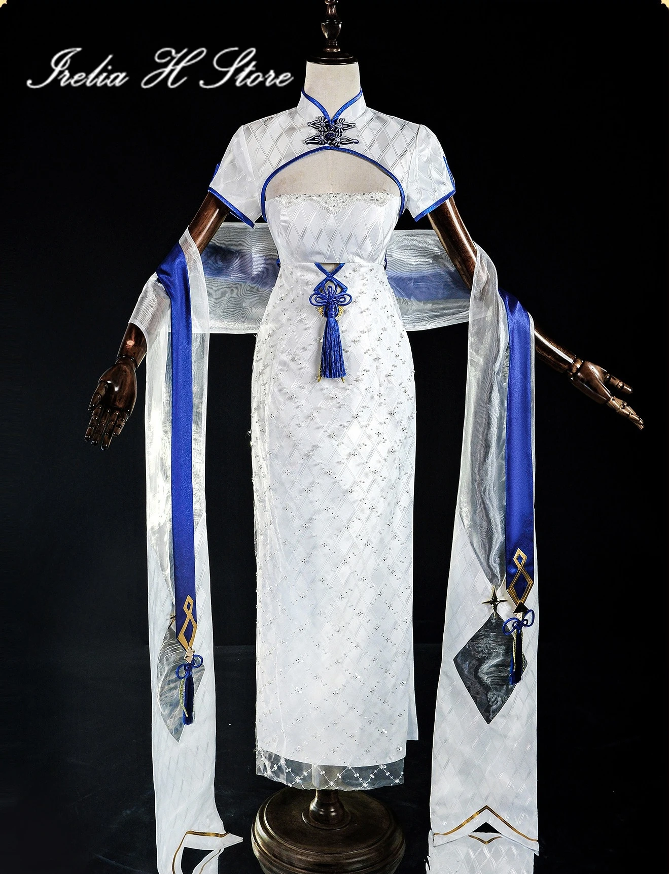 

Irelia H Azur Lane HMS Illustrious Cosplay costume Game Illustrious Sexy Cheongsam Halloween Costumes party dress for women