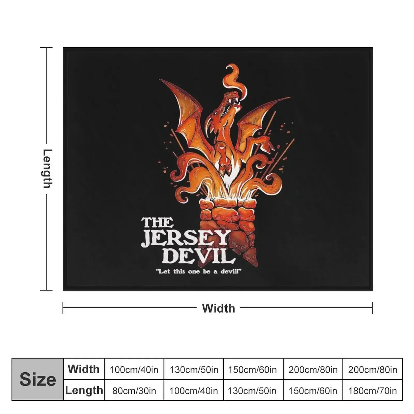 Let this one be a devil! T-Shirt Throw Blanket Bed covers Luxury St Designers Blankets