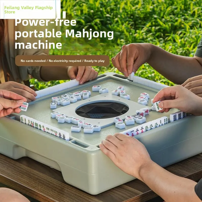 

Портативная автоматическая машина для игры в маджонг, для путешествий, кемпинга, общежитий, с маленькими плитками, популярный интернет-набор Birdie