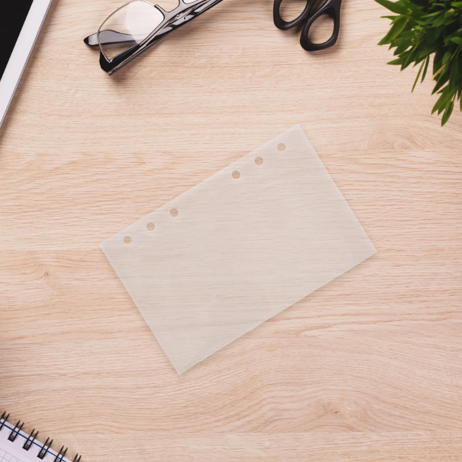 

20Pcs A6 Transparent Pocket Binder Sheets Clear Card Holder Plastic Sleeve Refill Inserts for Stickers Trading Cards Photo Album