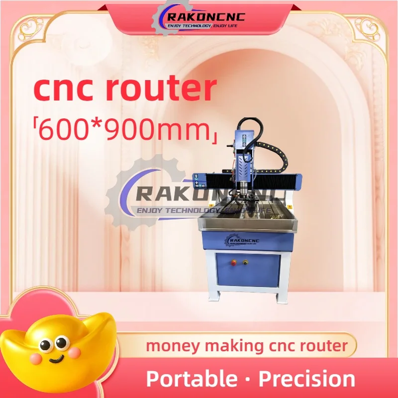CNC 6090 جهاز توجيه الخشب 3 محاور آلة مع 1.5kw 2.2kw المغزل آلة الحفر آلة طحن الخشب أدوات النجارة