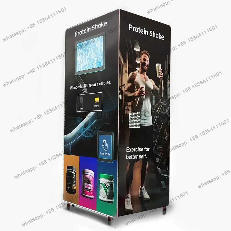 Customized Commercial Credit Card Payment Touch Screen Protein Shakes Vending Machines Protein Vending Machine