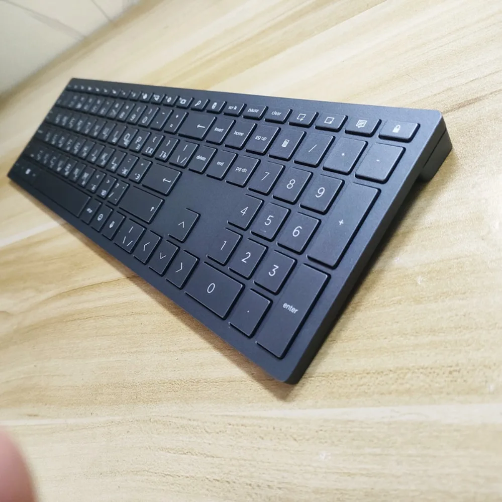 For HP Russian Layout Ultra Thin Silent Chocolate Wireless Keyboard Mouse Combo (002)