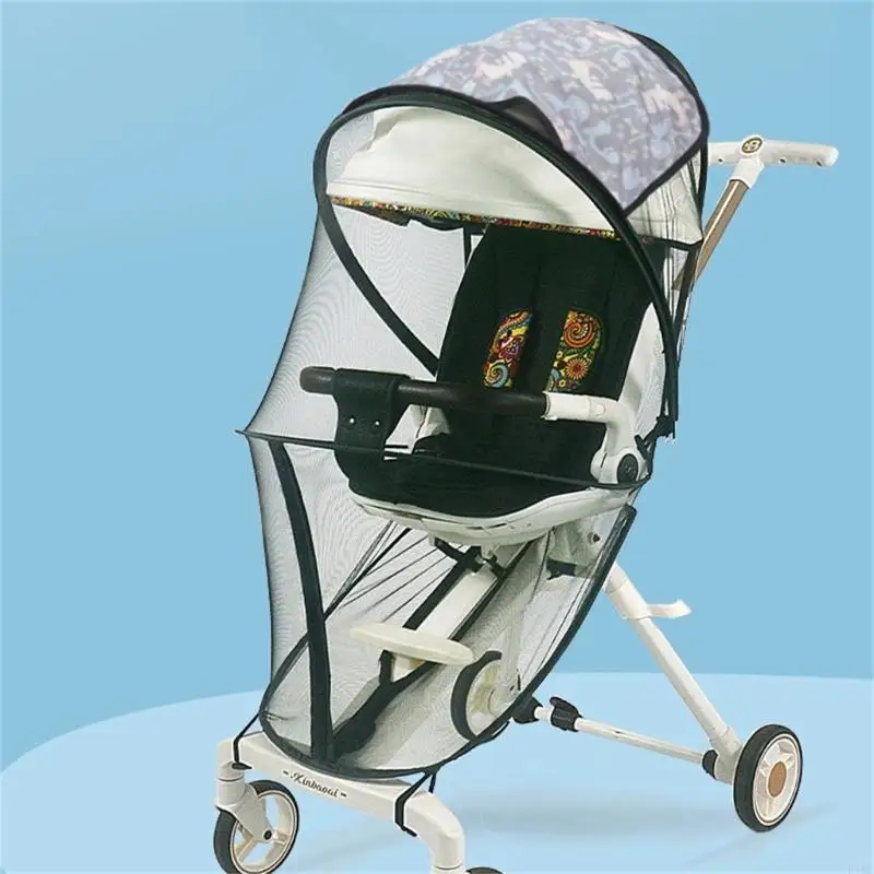 

K1KC Upgraded Mozzies Net for Stroller Protective Baby Stroller Mozzies Net Perfect Net for Strollers Bassinets Pram