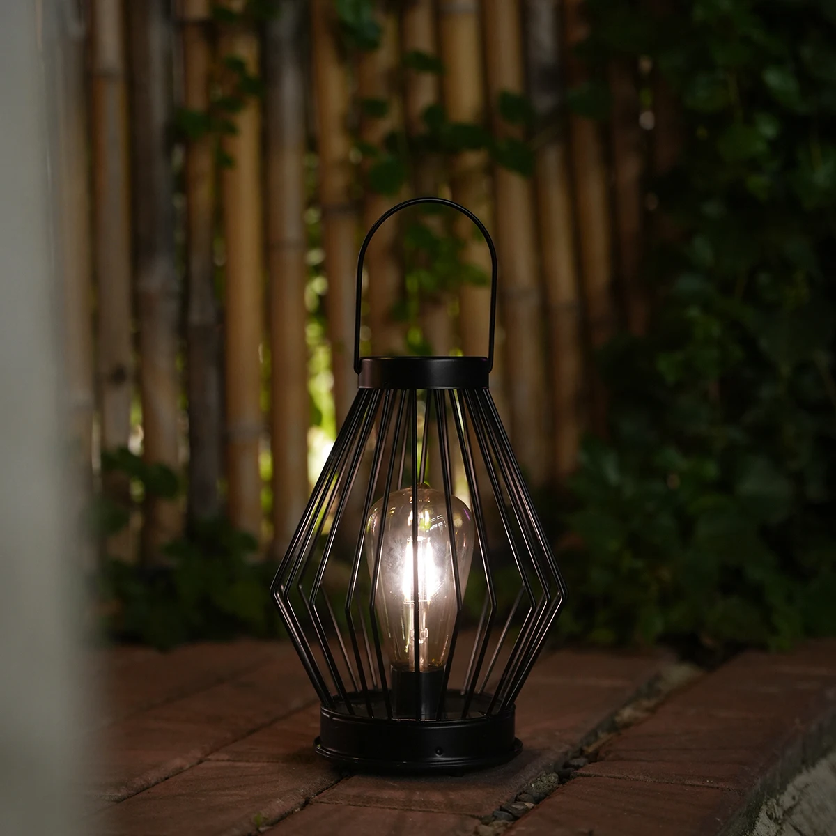 Vintage Finish Metal Solar Lights, Outdoor Yard & Garden Night Landscape Decor