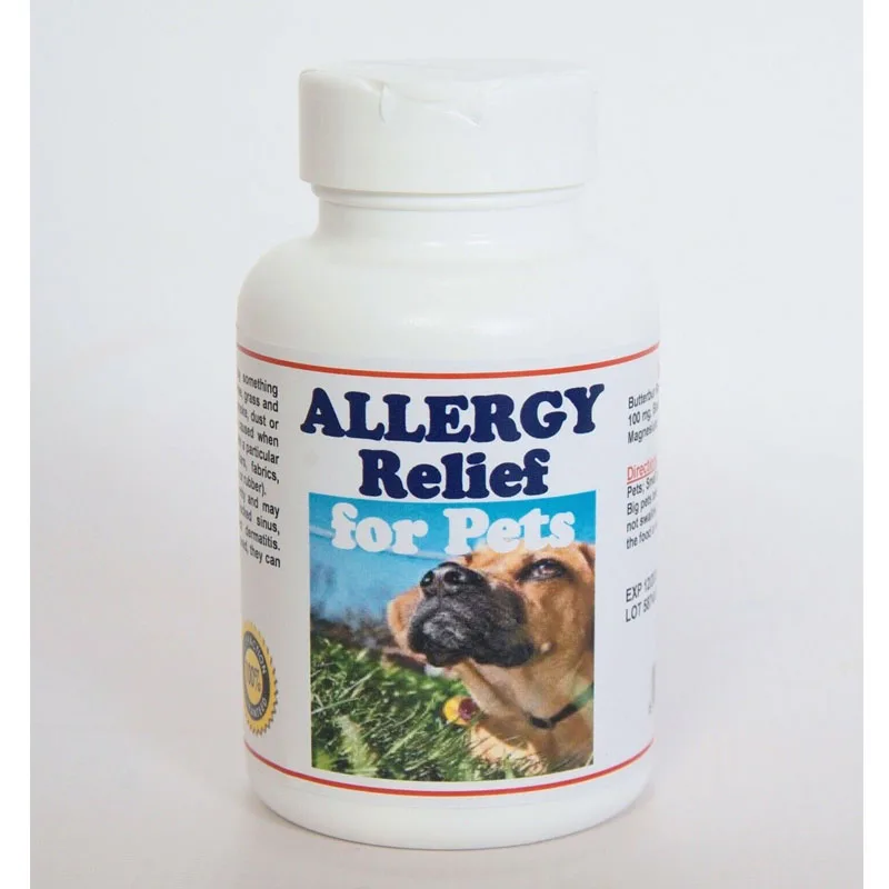 

Allergy Relief For Pets, Immune Support, Dog And Cat Well-Being 120Caps, made in USA