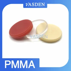 98*18mm 23 Colors Monolayer Dental PMMA Cad Cam Blocks PMMA Disc Dental Materials For Temporary Crown
