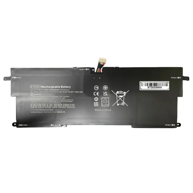 100% Brand New 7.7V 49.81Wh ET04XL Laptop Battery For HP EliteBook X360 1020 G2 (2TL72EA) HSTNN-IB7U 915030-171 915191-855