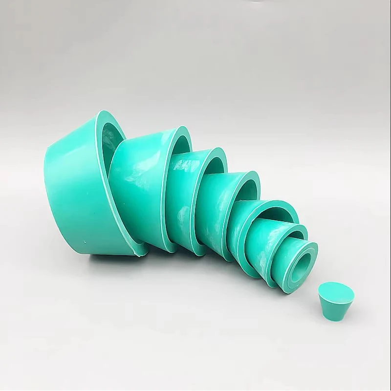 Borracha Silicone Funil Holder Set, Filtro de sucção, Garrafa Pad para Laboratório, Plugs, 9*1Set