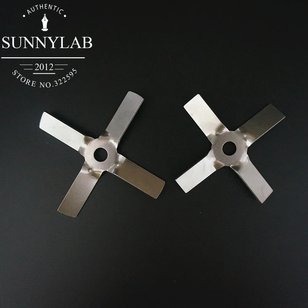 1pcs lab stainless steel DIA40mm to 100mm four blade propeller, cross paddle for lab stirrer mixer blender machine