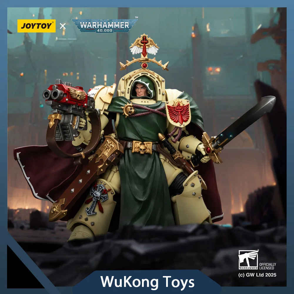 

Фигурки JOYTOY Warhammer 40k 1/18 Темные ангелы Белиал Гранд Мастер смерти с мечом тишины и буря