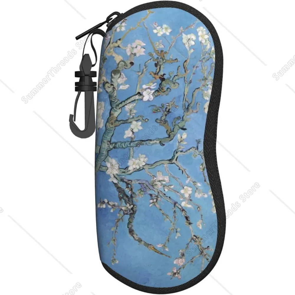 

Neoprene Sunglasses Case - Almond Blossom Art Print, Artistic & Elegant, Portable Eyewear Storage