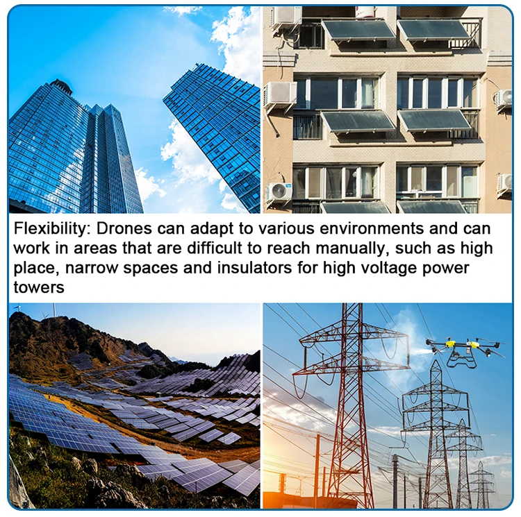 High Quality Roof Huge Building Cleaning Acrylic Drone for Painting High Facades Window Available for Shipping