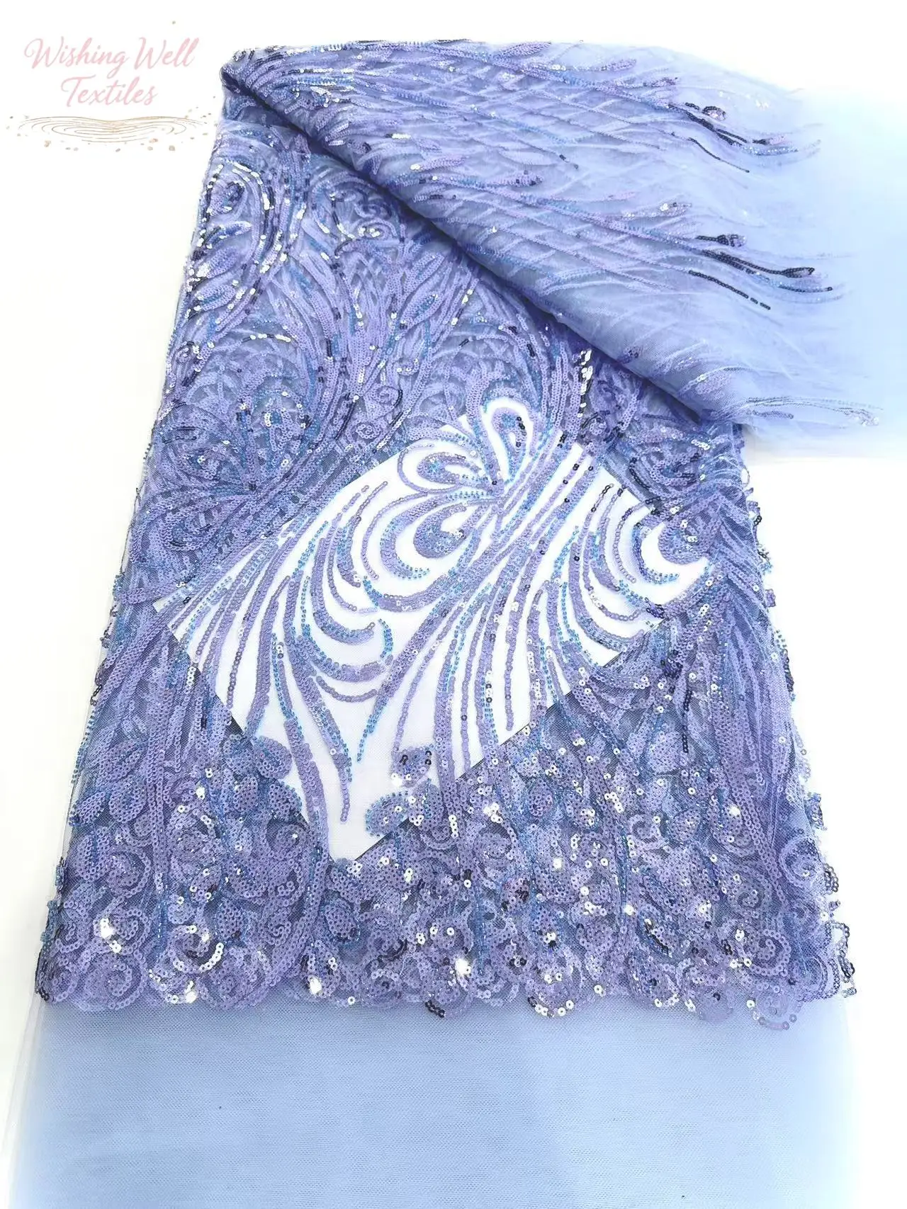 African handicraft beaded lace fabric, French luxury mesh fabric, Nigerian girl dress sewing fabric, high quality