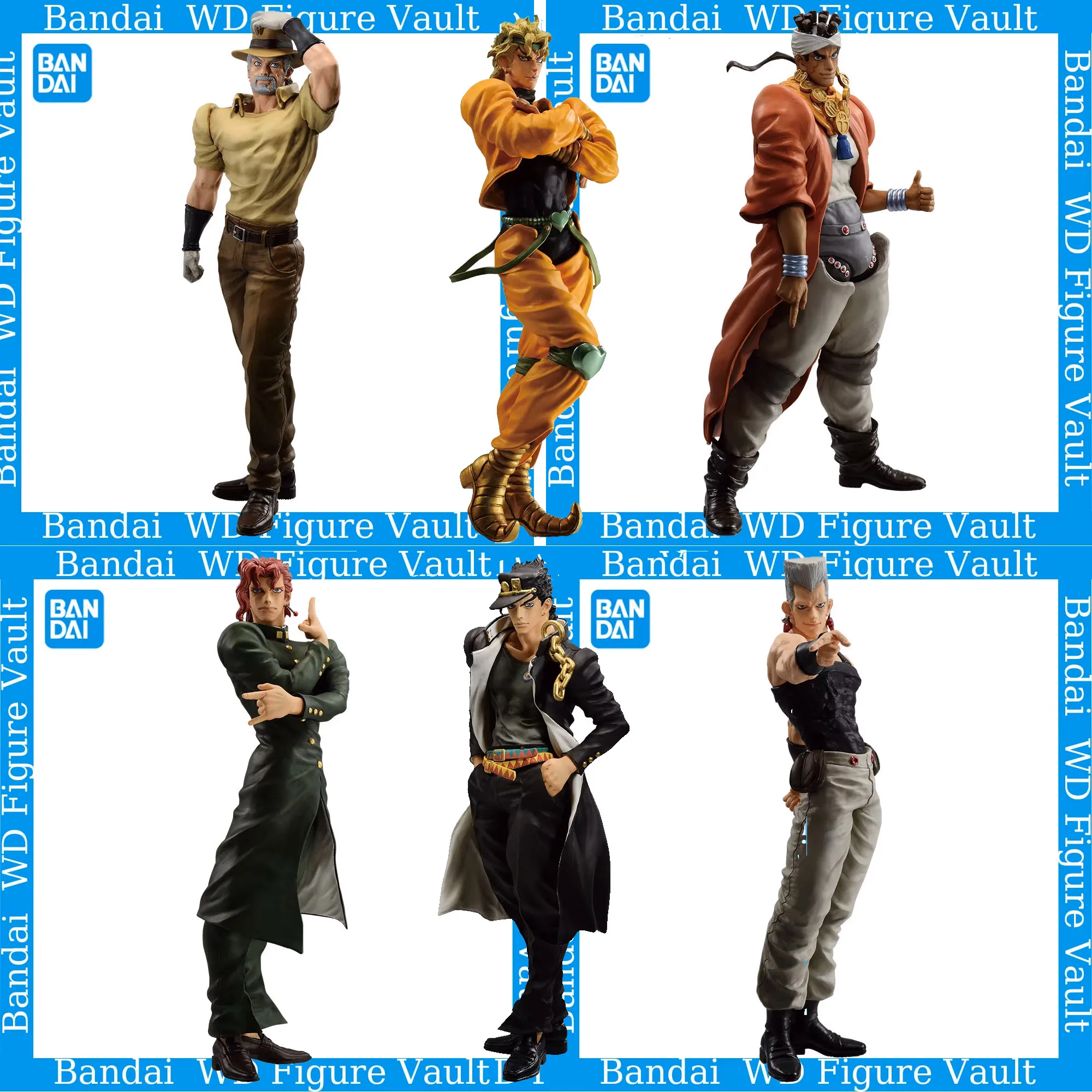 

In stock Bandai Ichiban Kuji JoJo's Bizarre Adventure STARDUST CRUSADERS +Jotaro Kujo Noriaki Kakyoin IGGY JOSEPH JOESTAR toy
