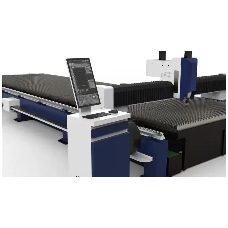 CE Certified 1500W 3000W 6000W Gantry Type 5-axis 6025 Cutting Machines Yaskawa Servo Motor for Metal AI LAS Supports PLT