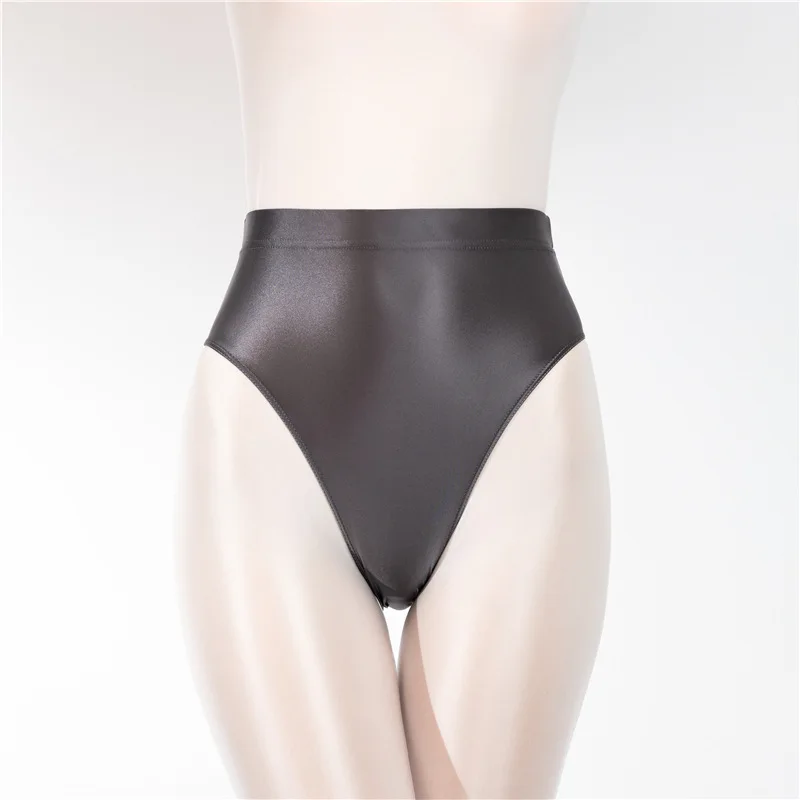 Sexy Underwear Women's Ultrathin Transparent Shiny And Silky Crotch With High Elasticity Large Size Trunks Bulge Pouch Briefs