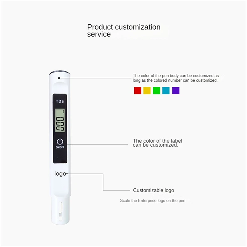 TDS Meter Digital Water Tester 0-9990ppm Drinking Water Quality Analyzer Monitor Filter Rapid Test Aquarium Hydroponics Pools