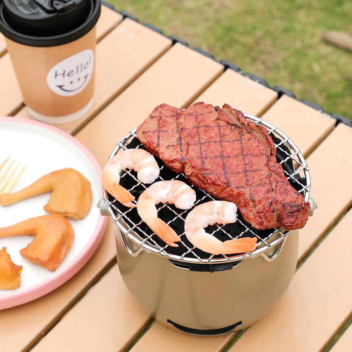 

Portable Mini Small Carbon Stove Outdoor Household BBQ Stainless Steel Enclosure Stove Tea Olive Alcohol Korean Barbecue Stove