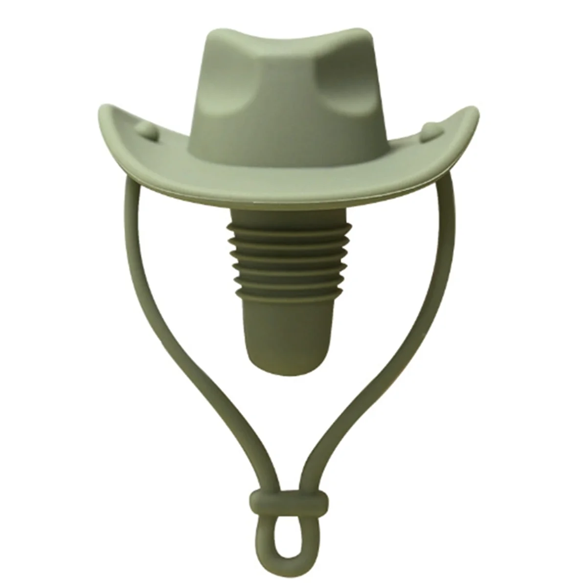 NEW Silicone Cowboy Hat Wine Cork Champagne Beer Bottle Stopper Beverage Sealer Plug Kitchen Bar Accessories Green
