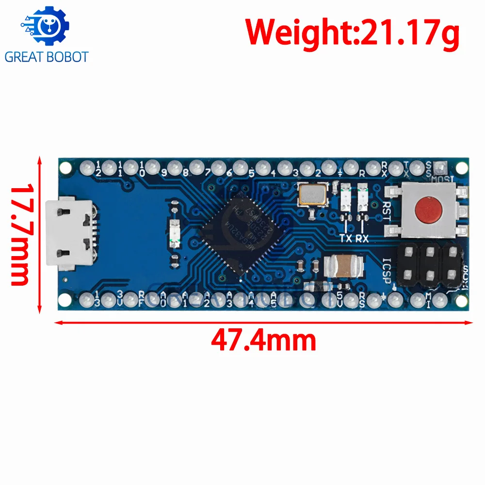 BA ATmega32u4 5V 16Mhz Expansion Board Module For Arduino Micro Compatible R3 Nano Replace Pro Mini Microcontroller ONE ATmega