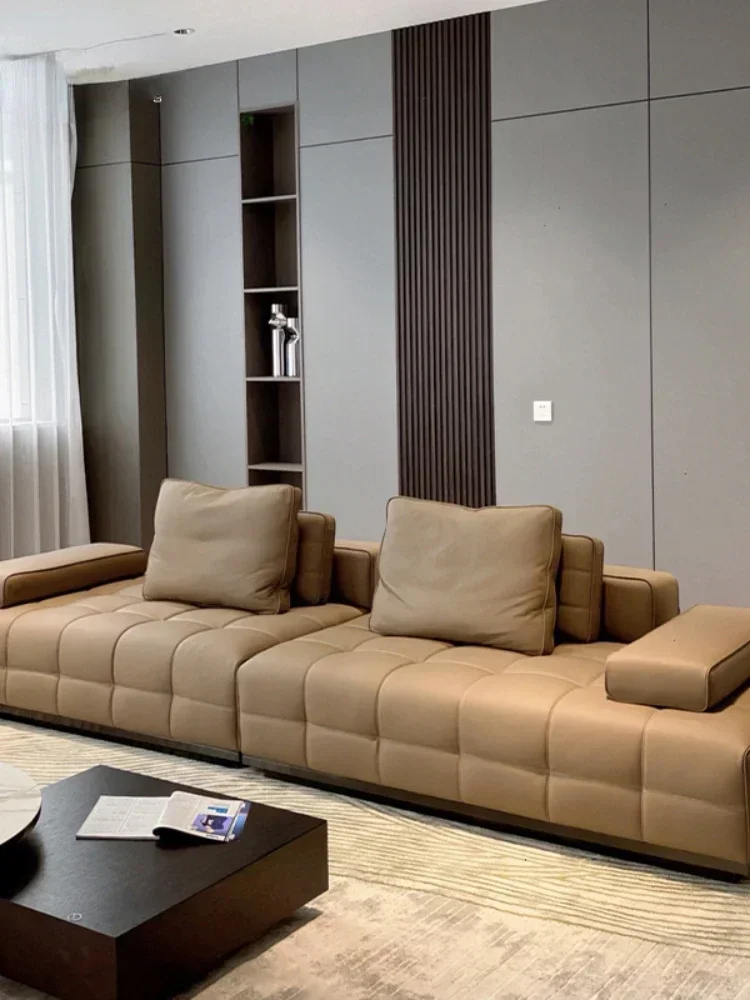 Leather Sofa Living Room Luxury Direct Discharge Type Furniture