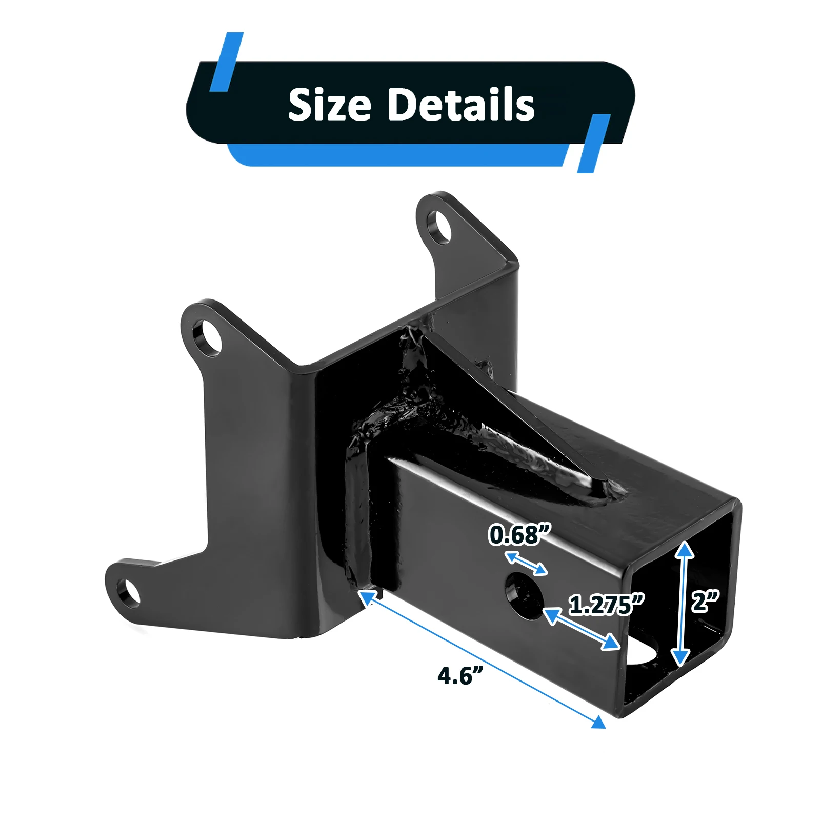 UTV 2'' Rear Trailer Hitch Receiver Accessories for 2012-2024 Can-Am Outlander & Renegade 1000 850 800 650 570 500 450 MAX XMR