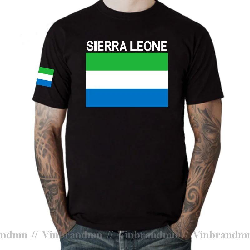 Sierra Leone Leonean Tshirt Fashion Jerseys Nation Team T Shirts 100% Cotton T-shirts Gyms Clothing Country Sporting New Classic