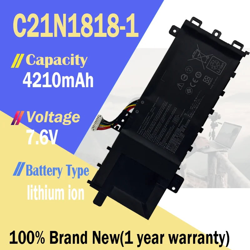 C21N1818 B21N1818-1 B21N1818-2 B21N1818-3 batería del ordenador portátil para ASUS 15 X512FA X509FB A509FA A409FL F509FJ X509UA 7,6 V 32WH